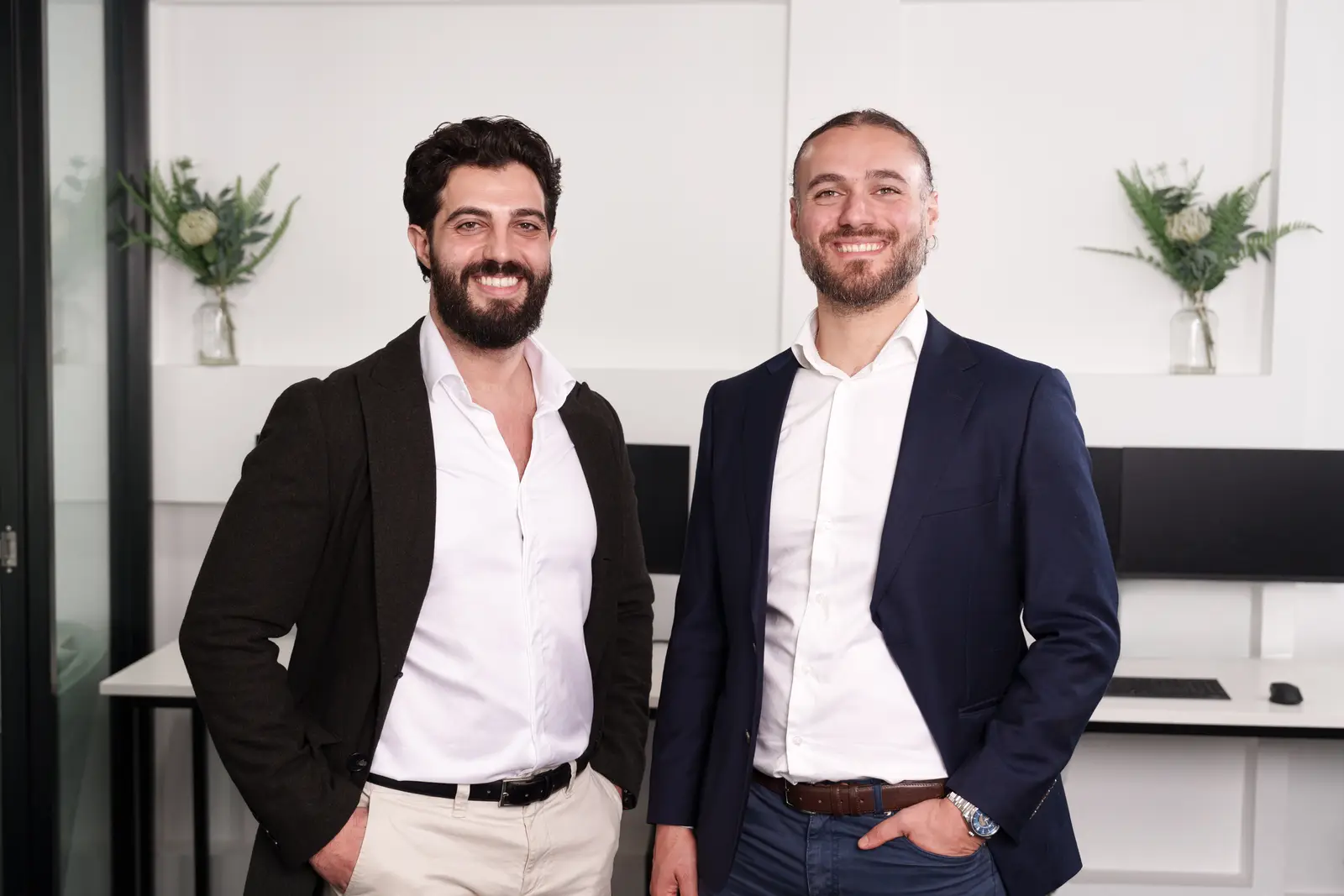 Rami Younes and Victor Khalil, TechRam's co-founders, in the Sydney office